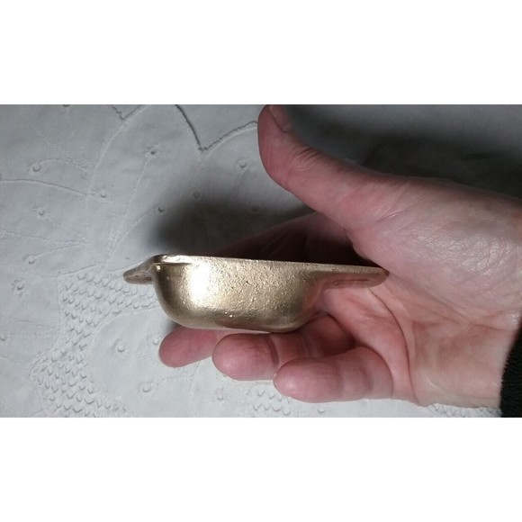 Vintage Dayagi Small Hammered Brass Ashtray  Signed Israel - Picture 4 of 7